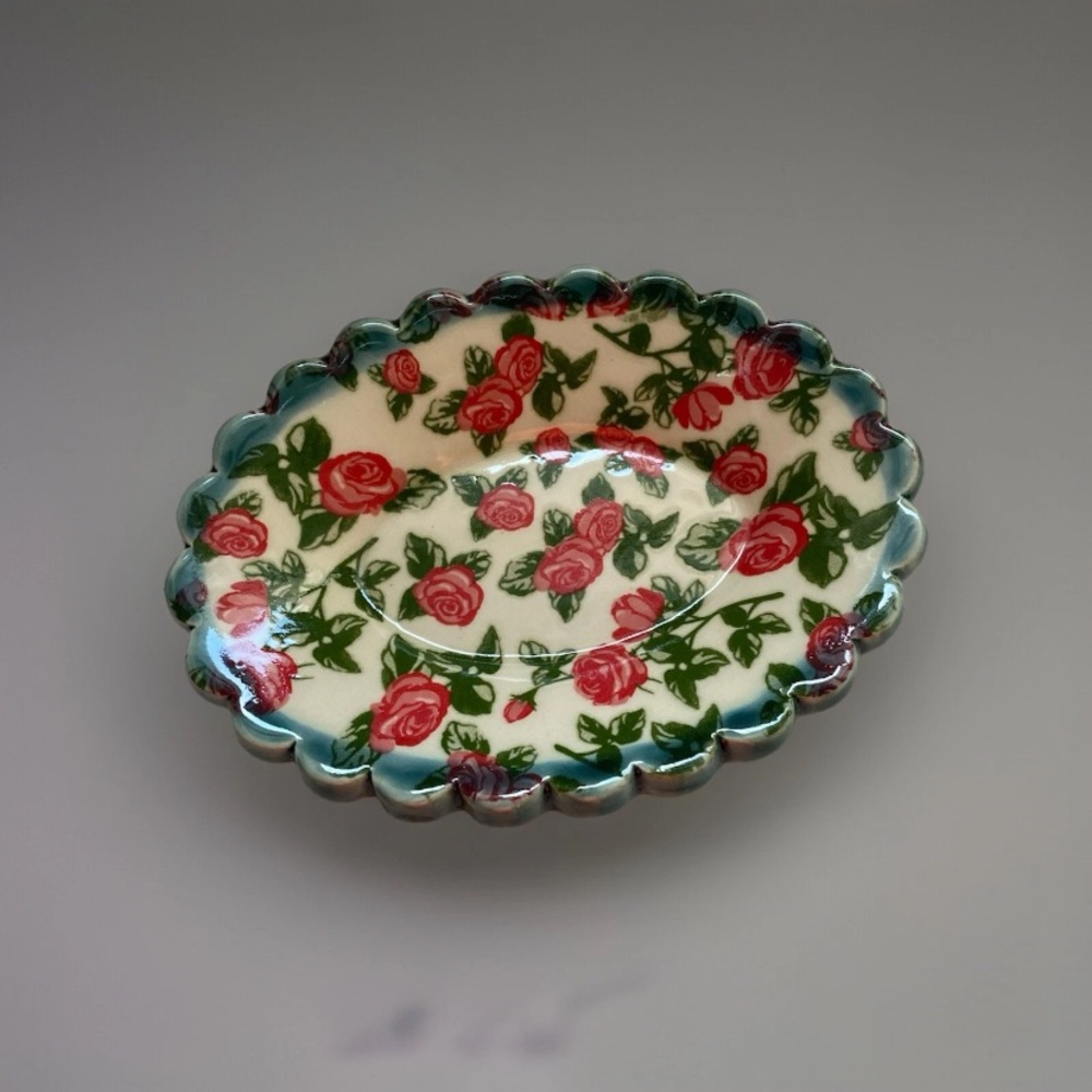 Rose‎ Floral Trinket Dish